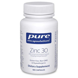 Pure Encapsulations Zinc 30 mg 180 Capsules Immune Support and Wound Healing with Zinc Picolinate