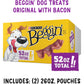 Purina Beggin' Strips Dog Treats, Bacon Flavor, 2 x 26 oz Pouches, Soft & Chewy Dog Snacks