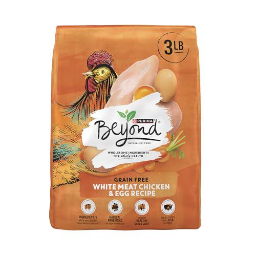 Purina Beyond White Meat Chicken and Egg Dry Cat Food 3 lb Bag Grain Free High Protein