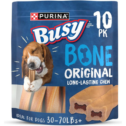 Purina Busy Bone Chew Treats for Adult Dogs Original Flavor 10 Count Pouch