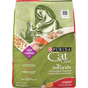 Purina Cat Chow Naturals Dry Cat Food with Vitamins and Nutrients 13 lb Bag Original Formula