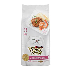 Purina Fancy Feast Dry Cat Food Filet Mignon with Seafood and Shrimp Flavor 3 lb Bag