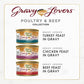 Purina Fancy Feast Gravy Lovers Wet Cat Food, 24 Cans, 3 oz Each, Poultry & Beef Variety Pack
