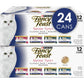 Fancy Feast Senior 7+ Wet Cat Food Variety Pack Chicken Beef Tuna High Protein 24 Cans 3 oz