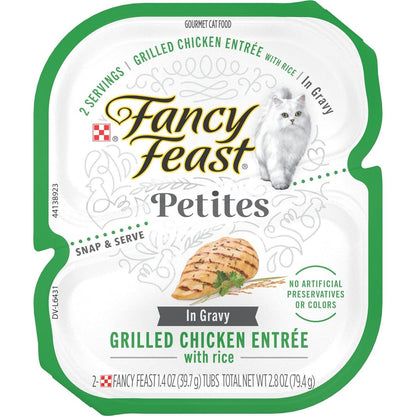 Fancy Feast Poultry & Beef Feast Classic Pate Collection – Grain-Free Wet Cat Food, Variety Pack of 30 (3 oz Cans) for Cats