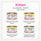 Purina Fancy Feast Wet Kitten Food Variety Pack, 3 oz x 24 Boxes, Turkey, Chicken, Whitefish, Salmon Feasts