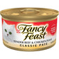 Fancy Feast Poultry & Beef Feast Classic Pate Collection – Grain-Free Wet Cat Food, Variety Pack of 30 (3 oz Cans) for Cats