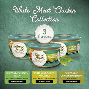 Purina Fancy Feast Medleys Wet Cat Food Variety Pack, White Meat Chicken in Sauce, 3 oz Cans, 12 Ct
