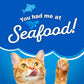 Purina Friskies Seafood Sensations Dry Cat Food, 22 lb Bag, Salmon, Tuna & Shrimp Flavors