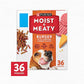 Purina Moist and Meaty Soft Dog Food 36 Pouches Burger with Cheddar Cheese Flavor