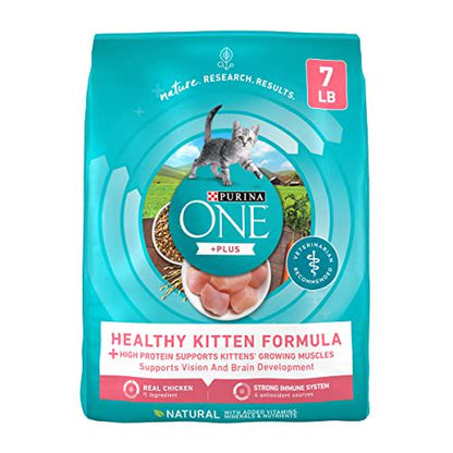 Purina One Kitten Food High Protein Chicken Plus Healthy Formula 7 lb Dry Bag