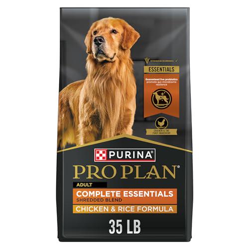 Purina Pro Plan Dog Food, 35 lb Bag, Shredded Chicken & Rice Formula, With Probiotics, Dry Adult Nutrition