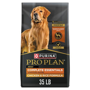 Purina Pro Plan Dog Food, 35 lb Bag, Shredded Chicken & Rice Formula, With Probiotics, Dry Adult Nutrition