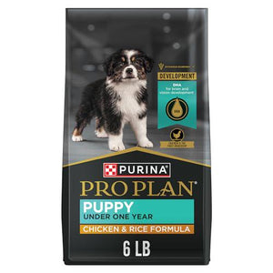 Purina Pro Plan Puppy Food 6 lb Bag High Protein Chicken and Rice Formula with DHA and Probiotics for Digestive Health