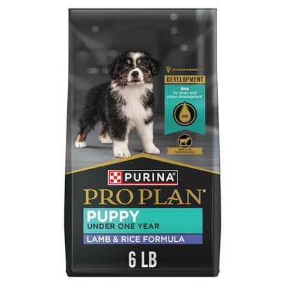 Purina Pro Plan Puppy Food, DHA Lamb & Rice Formula, High Protein Dry Kibble, 6 lb Bag