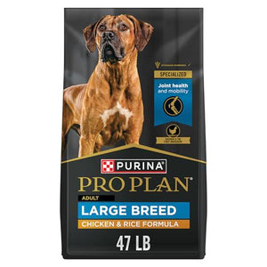 Purina Pro Plan Large Breed Dry Dog Food, High Protein Chicken & Rice Formula, 47 lb Bag
