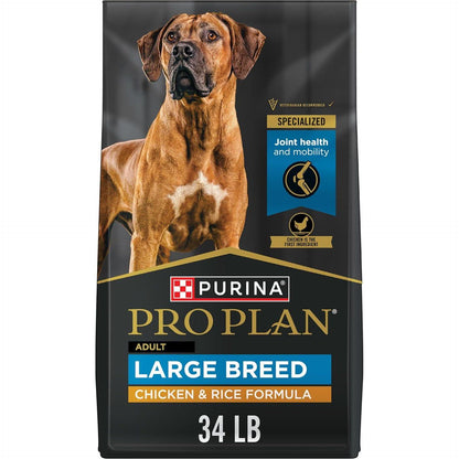 Purina Pro Plan Large Breed Puppy Food 34 lb Bag High Protein Chicken and Rice Formula with Probiotics