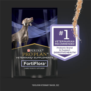Purina FortiFlora Probiotic Supplement for Dogs, 30 Ct Box, Veterinary Digestive Support