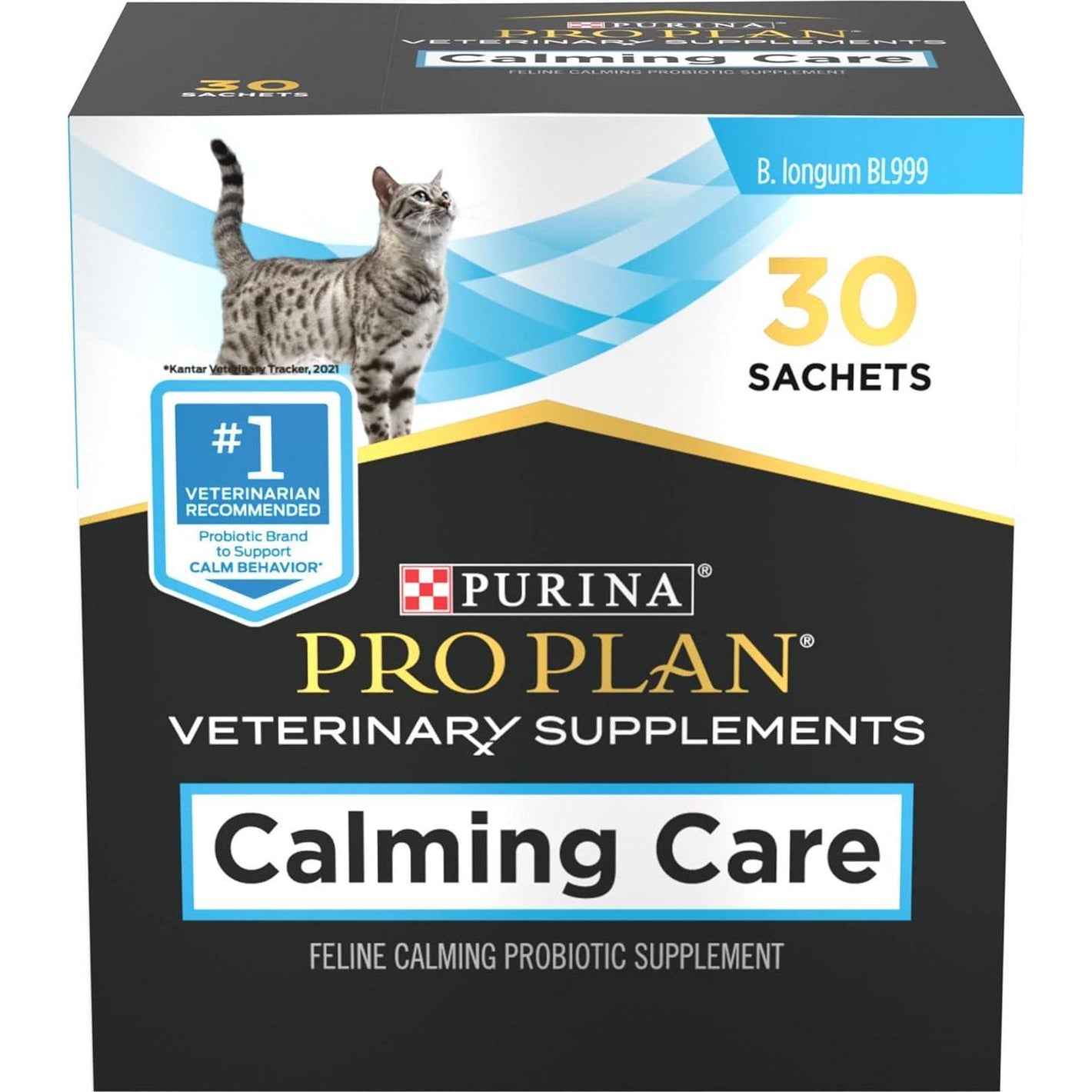 Purina Pro Plan Calming Care Cat Supplement 30 Count Box Helps Reduce Stress and Support Calm Behavior