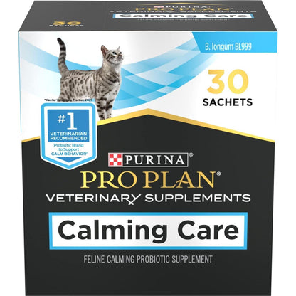 Purina Pro Plan Calming Care Cat Supplement 30 Count Box Helps Reduce Stress and Support Calm Behavior