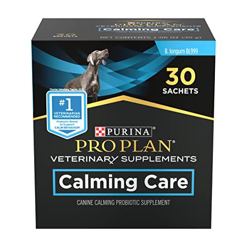 Purina Pro Plan Calming Care Dog Supplement 30 ct Box Helps Reduce Anxiety and Stress in Dogs with Probiotics