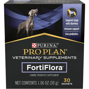 Purina FortiFlora Probiotic Supplement for Dogs, 30 Ct Box, Veterinary Digestive Support