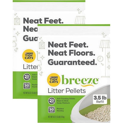 Purina Tidy Cats Breeze Litter Pellets Refill for Breeze System 3.5 lb Each Pack of 2