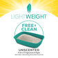 Purina Tidy Cats Lightweight Clumping Cat Litter Free and Clean Unscented Odor Control 17 lb Box