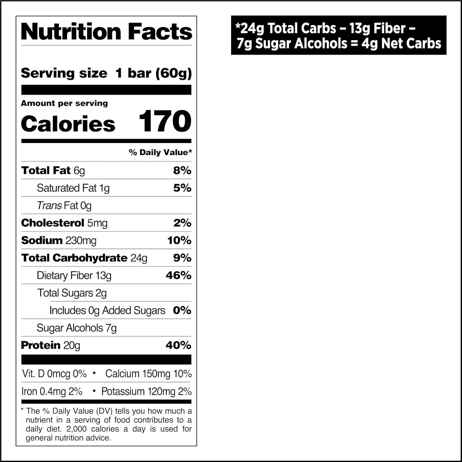 Quest Nutrition Apple Pie Protein Bar, 20g Protein, 4g Net Carbs, 2g Sugar, Gluten Free, Keto Friendly, 12 Count,