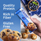 Quest Nutrition Blueberry Muffin Protein Bars, 20g Protein, 2g Sugar, 5g Net Carb, Gluten Free, Keto Friendly, 12 Count,