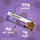 Quest Nutrition Caramel Chocolate Chunk Protein Bar, 20g Protein, 1g Sugar, 4g Net Carbs, Gluten Free, Keto Friendly, 12 Count,