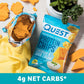 Quest Nutrition Cheddar & Sour Cream Protein Chips, 19g Protein, 4g Net Carbs, Low Carb, Gluten-Free, 11oz, Pack of 12