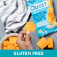 Quest Nutrition Cheddar & Sour Cream Protein Chips, 19g Protein, 4g Net Carbs, Low Carb, Gluten-Free, 11oz, Pack of 12