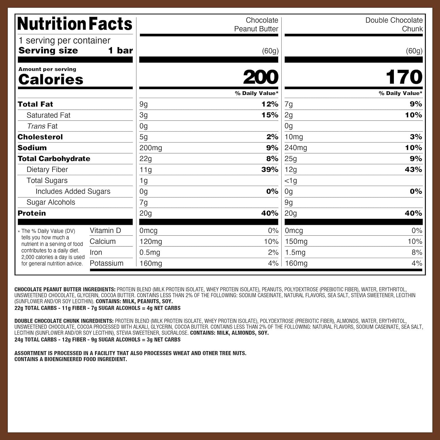Quest Nutrition Chocolate Lovers Variety Pack, High Protein, Low Carb, Gluten Free, Keto Friendly, 12 Count,