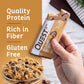 Quest Nutrition Chocolate Chip Dough Cookie Protein Bars, 21g Protein, 1g Sugar, 4g Net Carb, Gluten Free, Keto Friendy, 12 Count,