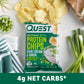 Quest Nutrition Sour Cream and Onion Protein Chips, 19g Protein, 4g Net Carbs, Low Carb, Gluten-Free, 11oz, Pack of 12
