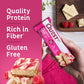 Quest Nutrition White Chocolate Raspberry Protein Bars, 20g Protein, 1g Sugar, 5g Net Carb, Gluten Free, Keto Friendly, 12 Count,