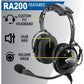 RA200 Aviation Pilot Headset, 1 Pc, Noise-Cancel Mic, Foam Seals, Adjustable Fit, Includes Free Carry Bag