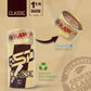 RAW RAW Cones Classic 1-1/4 Size - 50 Pack - Slow Burning Pre Rolled Cones Made Of Paper With Tips And Packing Tubes Included