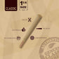 RAW RAW Cones Classic 1-1/4 Size - 50 Pack - Slow Burning Pre Rolled Cones Made Of Paper With Tips And Packing Tubes Included