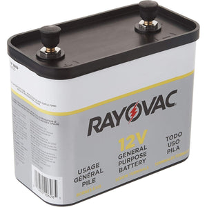 RAYOVAC General Purpose Lantern Battery, 12 Volt, Screw Terminals, 926C,799472741794