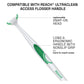 Reach REACH Ultraclean Access Flosser Refill Heads, Mint, Plaque Remover For Teeth, Shred Resistant, For Hard To Reach Areas, Oral Care, PFAS Free, For Adults And Kids, 6 Pack, 28 Count