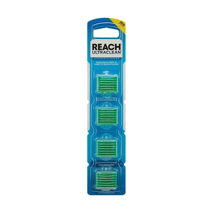 Reach Ultraclean Access Flosser Refill Heads, Mint Plaque Remover for Teeth, Shred-Resistant, Hard-to-Reach Areas, Oral Care, PFAS-Free, 1 Pack of 28 Count