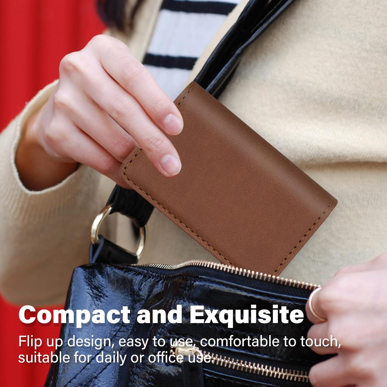 RFID Blocking Wallet - Minimalist Leather Business Credit Card Holder (A52-20),