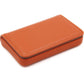 RFID Blocking Wallet - Minimalist Leather Business Credit Card Holder With Magnetic, Orange, Small,