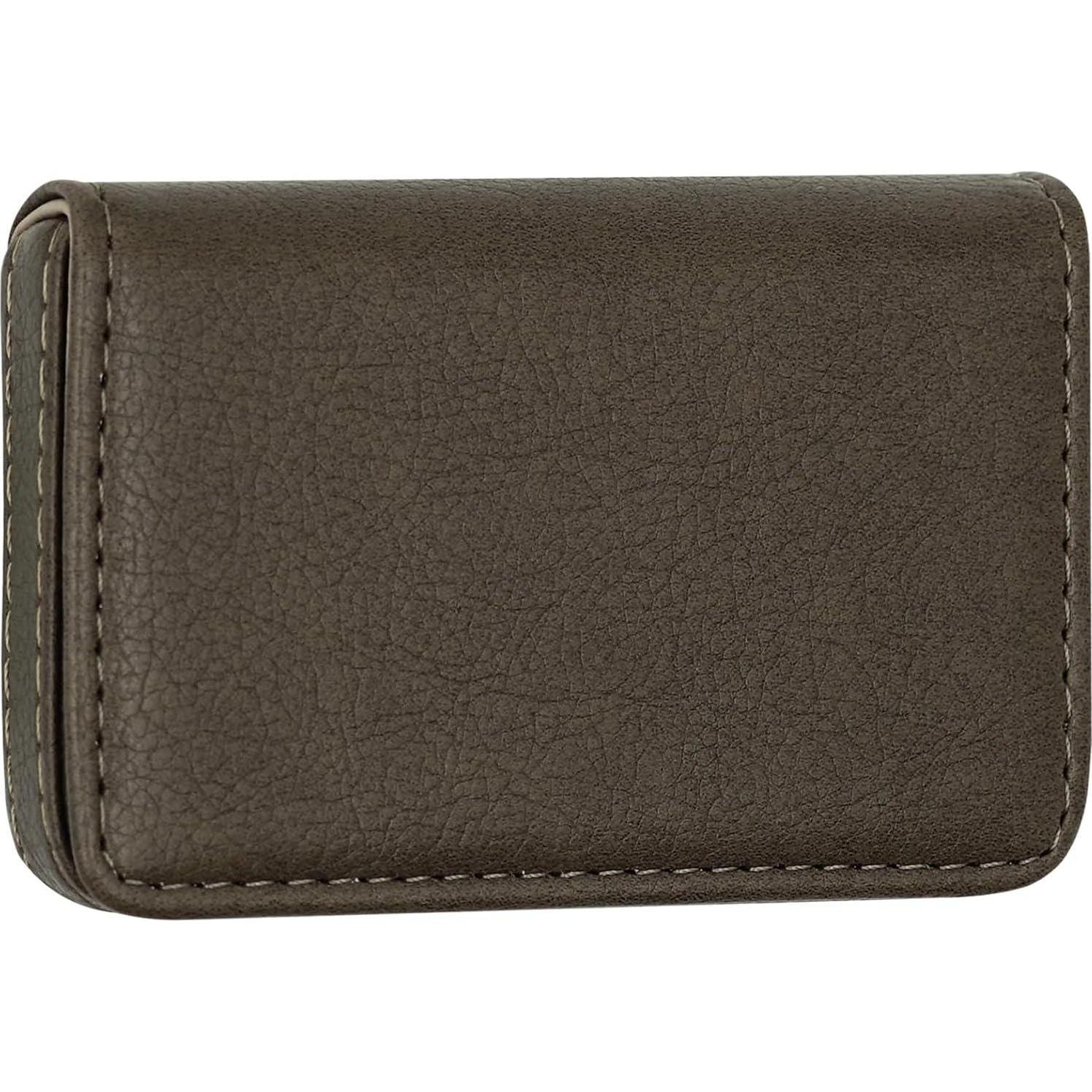 RFID Blocking Wallet - Minimalist Leather Business Credit Card Holder (A65-01),