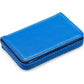RFID Blocking Wallet - Minimalist Leather Business Credit Card Holder With Magnetic, Blue, Small,