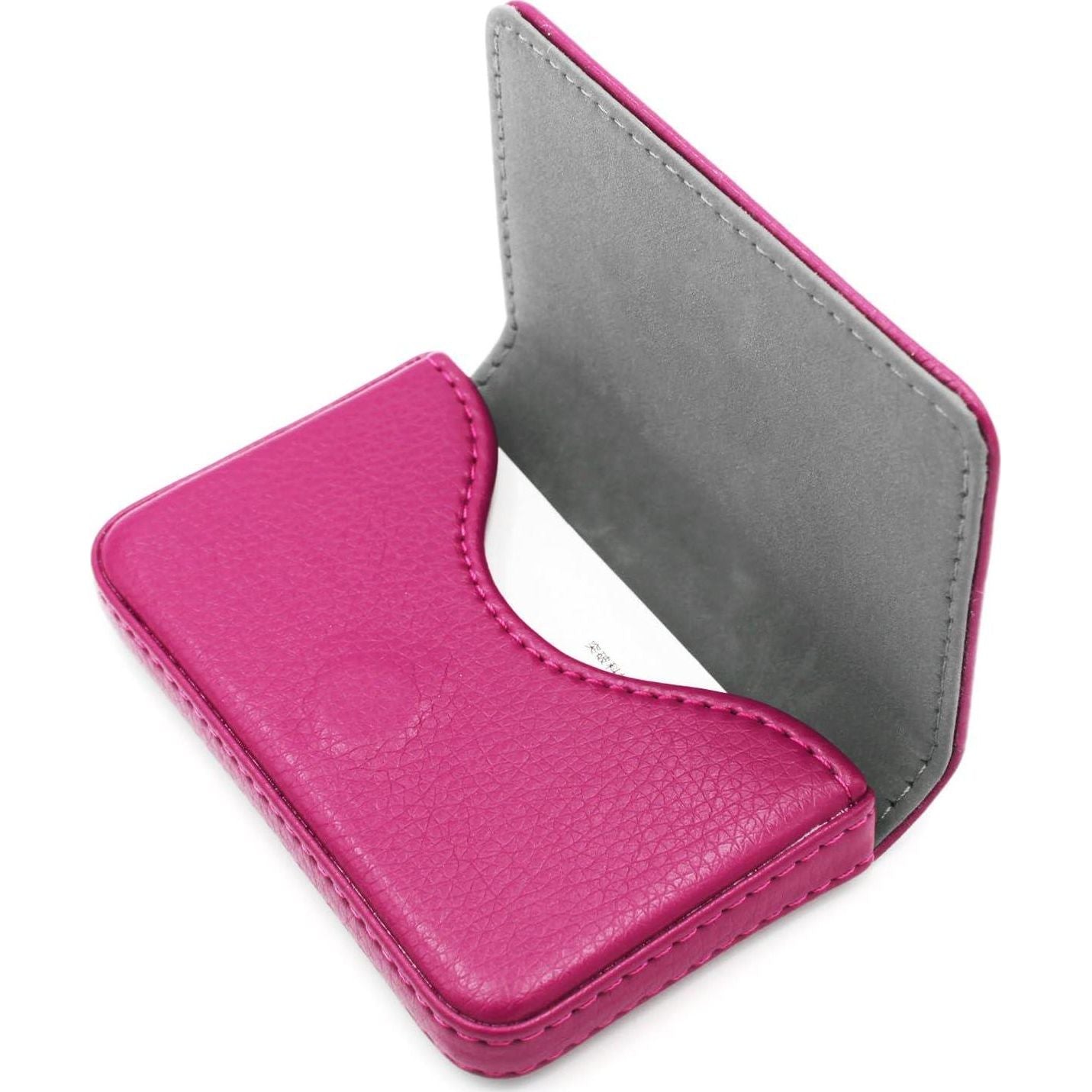 RFID Blocking Wallet - Minimalist Leather Business Credit Card Holder - Rose,