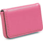 RFID Blocking Wallet - Minimalist Leather Business Credit Card Holder With Magnetic, Pink, Small,