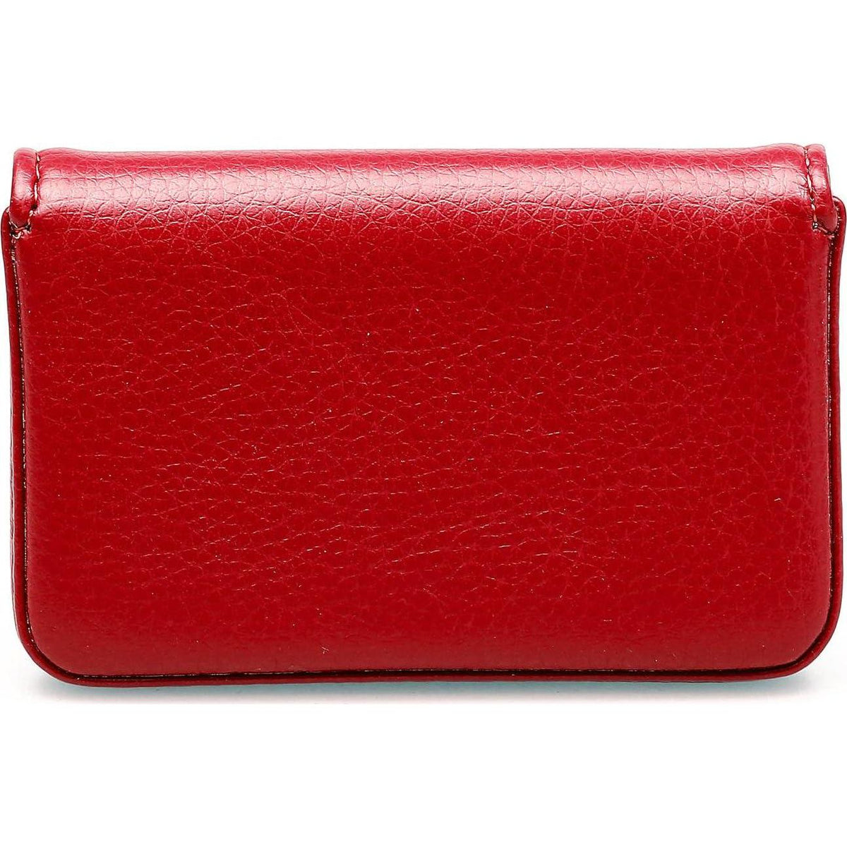 RFID Blocking Wallet - Minimalist Leather Business Credit Card Holder With Magnetic - Red,